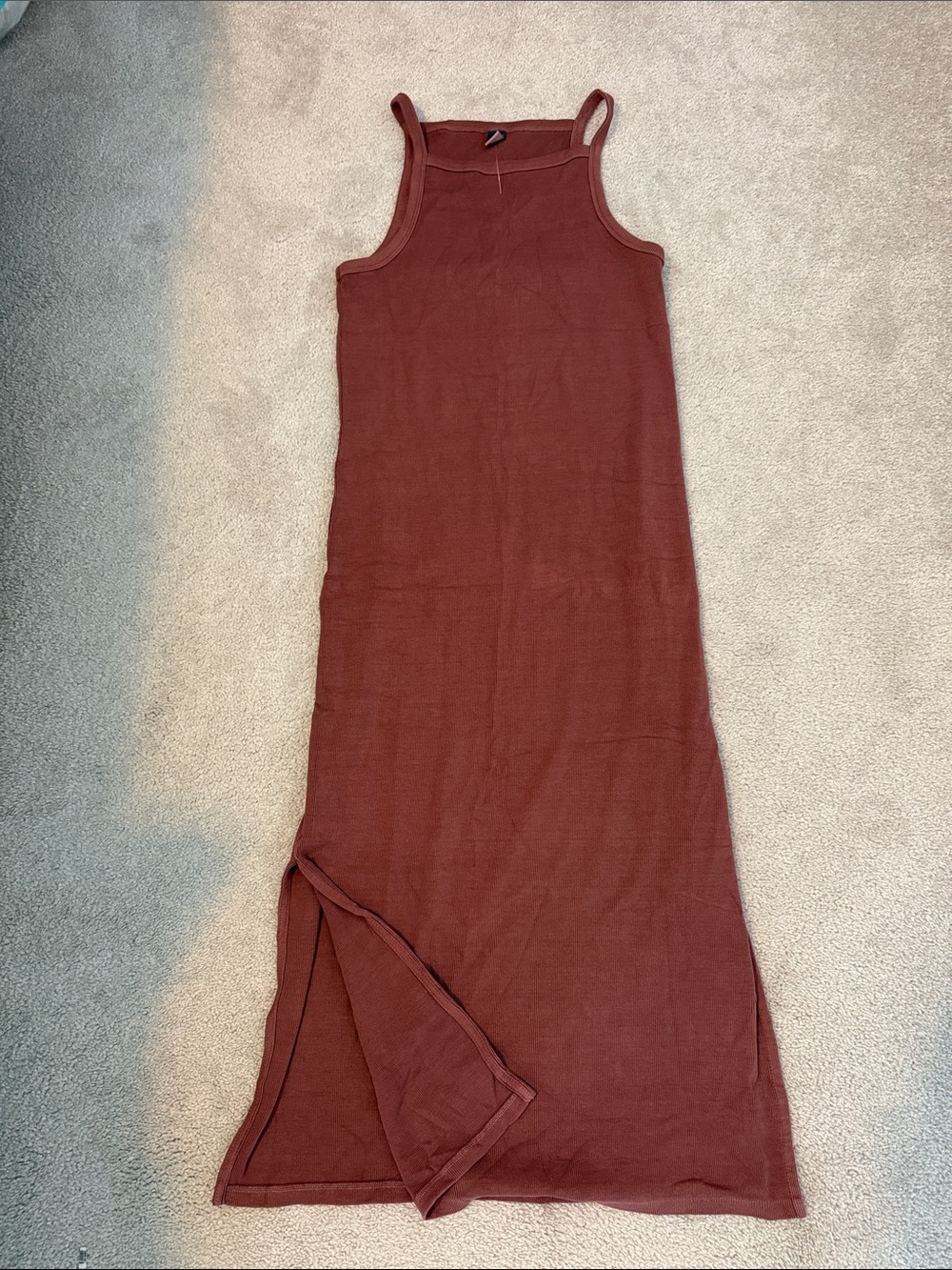 Old Navy L ribbed high neck tank dress